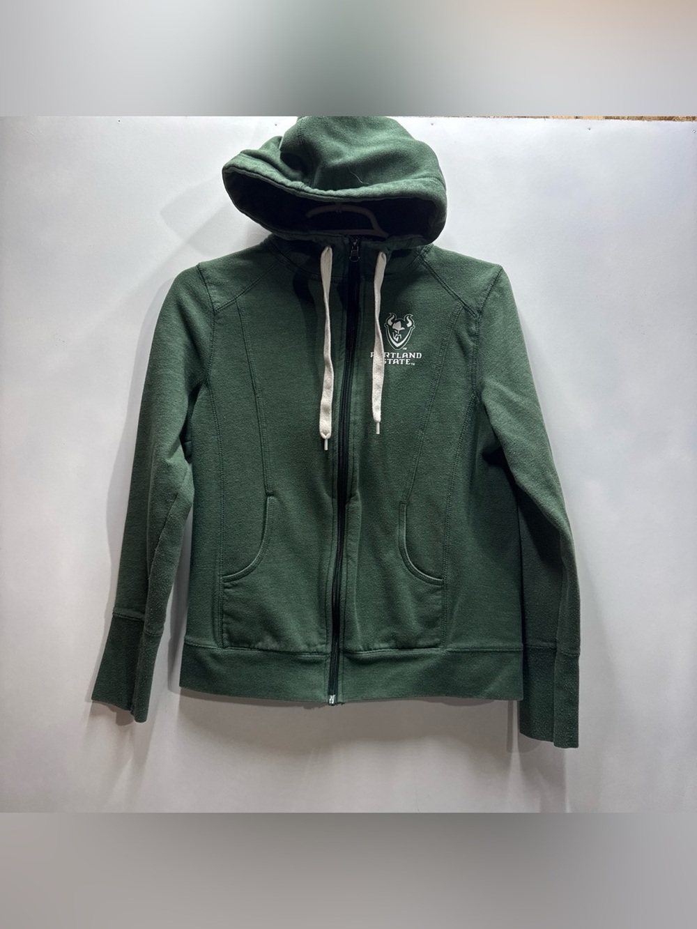 Champion Women’s Portland State University Green Zip-Up Hoodie
